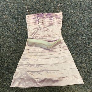 Va Va Voom Lavender Shimmer Strapless Dress sz. S